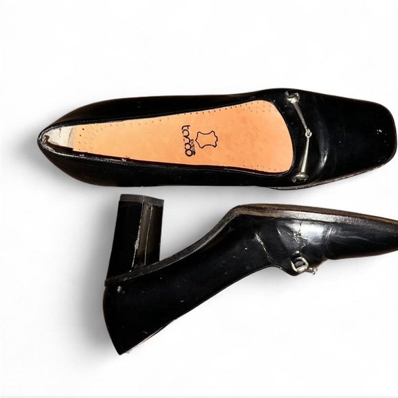 Gucci Vintage Black Leather Mules - Picture 2 of 6